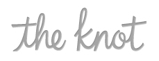 image of the knot wedding website logo that links to The Allure customer testimonials reviews ratings page